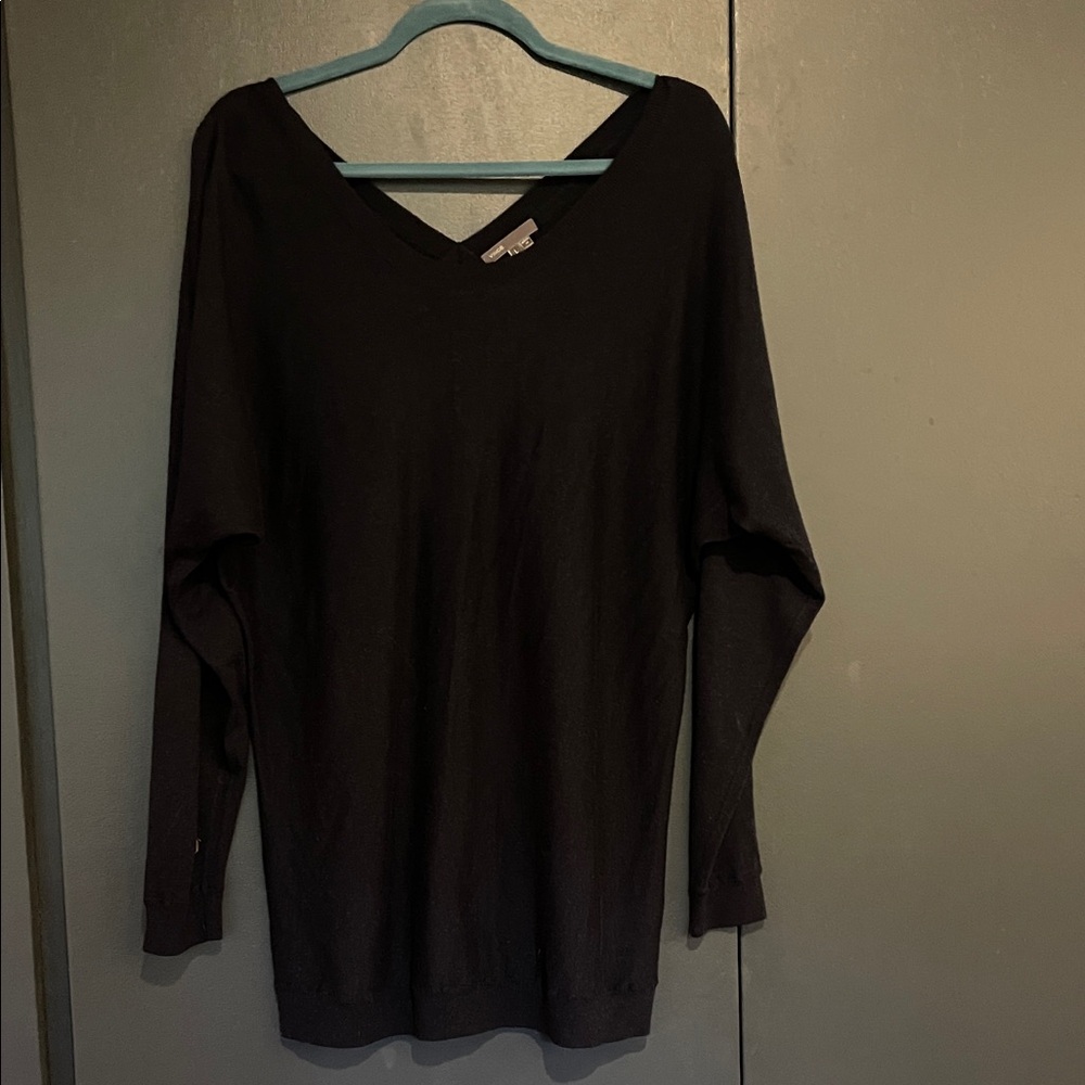 Vince Navy Scoop-Neck Sweater